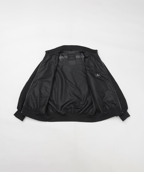 BLACK LABEL CRESTBRIDGE(ブラックレーベル・クレストブリッジ)の「【BLACK lab.】ダブルラッセルスタンドカラーブルゾン(ブルゾン・メンズ・ブラウン系その他5/ブラック・M/L)」の9枚目の写真