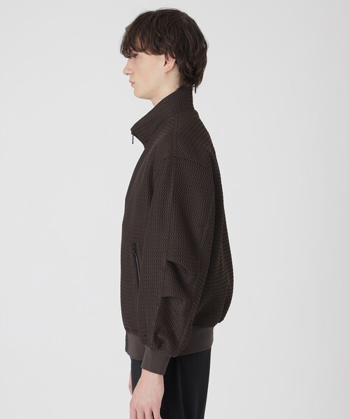 BLACK LABEL CRESTBRIDGE(ブラックレーベル・クレストブリッジ)の「【BLACK lab.】ダブルラッセルスタンドカラーブルゾン(ブルゾン・メンズ・ブラウン系その他5/ブラック・M/L)」の13枚目の写真
