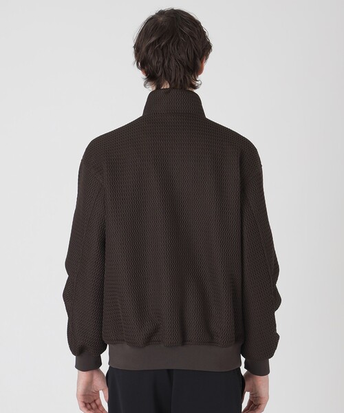 BLACK LABEL CRESTBRIDGE(ブラックレーベル・クレストブリッジ)の「【BLACK lab.】ダブルラッセルスタンドカラーブルゾン(ブルゾン・メンズ・ブラウン系その他5/ブラック・M/L)」の14枚目の写真