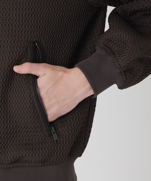 BLACK LABEL CRESTBRIDGE(ブラックレーベル・クレストブリッジ)の「【BLACK lab.】ダブルラッセルスタンドカラーブルゾン(ブルゾン・メンズ・ブラウン系その他5/ブラック・M/L)」の15枚目の写真