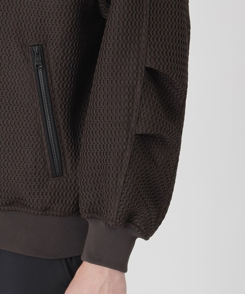 BLACK LABEL CRESTBRIDGE(ブラックレーベル・クレストブリッジ)の「【BLACK lab.】ダブルラッセルスタンドカラーブルゾン(ブルゾン・メンズ・ブラウン系その他5/ブラック・M/L)」の16枚目の写真