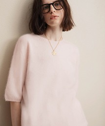 ELFRANK（エルフランク）の「【2026AW】【極上天然素材100%   シルク&カシミヤ混ウール】五分袖ニットプルオーバー（ニット/セーター）」