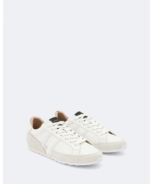 ALLSAINTS(オールセインツ)の「LIAM LEATHER AND SUEDE LOW-TOP TRAINERS | LIAM レザー アンド スエード ロートップ スニーカー(スニーカー・レディース・ホワイト・UK3/UK5)」の4枚目の写真