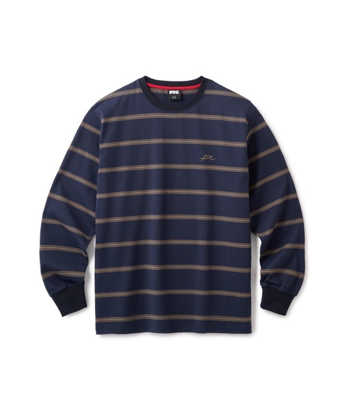 FTC（エフティーシー）の「STRIPE L/S TOP（Tシャツ/カットソー・メンズ・ネイビー/ブラック・X-LARGE/LARGE/MEDIUM）」の2枚目の写真