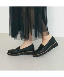 【レイン対応】厚底コインローファー