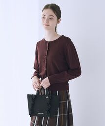 撥水加工フロントフリル3ルームトートPetit