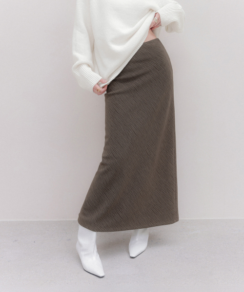 MEMUA（メムア）の「VELUA マキシラインスカート（スカート・レディース・ブラウン/ブラック・SMALL/MEDIUM/LARGE）」の5枚目の写真