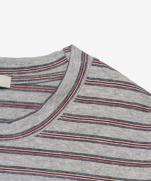 CARGOBROS FOR WOMAN(カーゴブロスフォーウィメン)の「レトロストライプ長袖Tシャツ(グレー)(Tシャツ/カットソー・レディース・その他・FREE)」の3枚目の写真