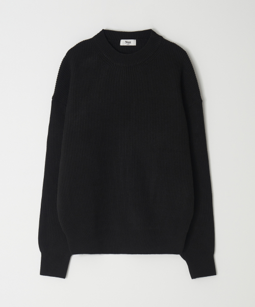 NUS(ナス)の「Signature Heavy Knit (ブラック)(ニット/セーター・メンズ・ブラック・FREE)」の2枚目の写真