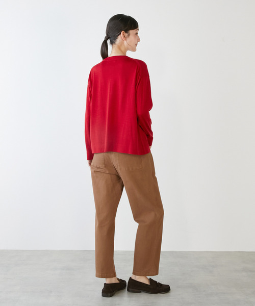 LOGEMENT DE CLAIRE(ロジュモンドクレール)の「コットンストレッチイージーベイカーパンツ(その他パンツ・レディース・ベージュ/チャコールグレー/オフホワイト/グレイッシュベージュ・2/3/4/1)」の22枚目の写真
