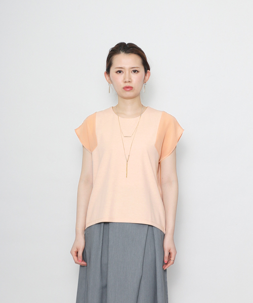 SENSE OF PLACE by URBAN RESEARCH(センスオブプレイスバイアーバンリサーチ)の「CF シアースリーブT(半袖)(Tシャツ/カットソー・レディース・ブラック/ライトグレー/ピンク/ホワイト・FREE)」の4枚目の写真