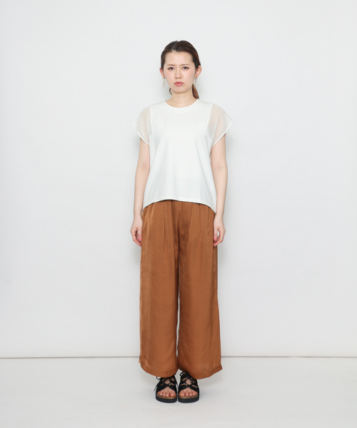 SENSE OF PLACE by URBAN RESEARCH(センスオブプレイスバイアーバンリサーチ)の「CF シアースリーブT(半袖)(Tシャツ/カットソー・レディース・ブラック/ライトグレー/ピンク/ホワイト・FREE)」の20枚目の写真