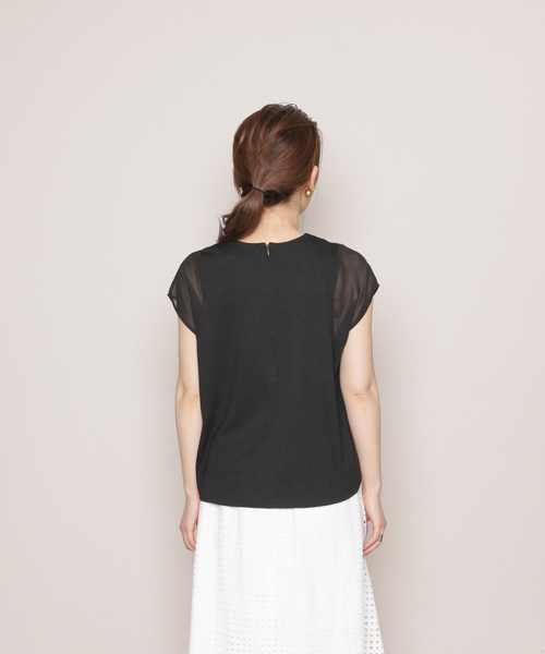 SENSE OF PLACE by URBAN RESEARCH(センスオブプレイスバイアーバンリサーチ)の「CF シアースリーブT(半袖)(Tシャツ/カットソー・レディース・ブラック/ライトグレー/ピンク/ホワイト・FREE)」の7枚目の写真