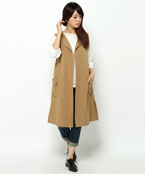 LBC（エルビーシー）の「ヴィンテージジレ（ベスト・レディース・オリーブ/モカ・MEDIUM/LARGE）」の12枚目の写真