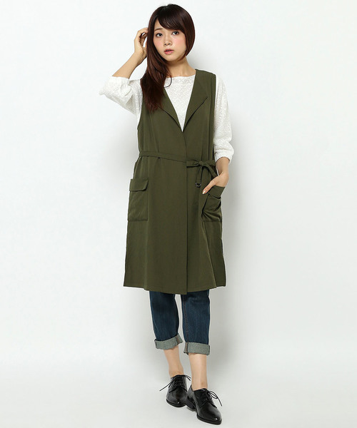 LBC（エルビーシー）の「ヴィンテージジレ（ベスト・レディース・オリーブ/モカ・MEDIUM/LARGE）」の13枚目の写真