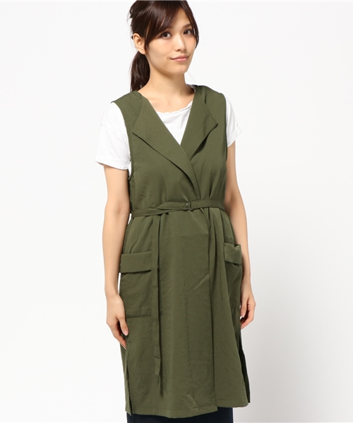 LBC（エルビーシー）の「ヴィンテージジレ（ベスト・レディース・オリーブ/モカ・MEDIUM/LARGE）」の11枚目の写真