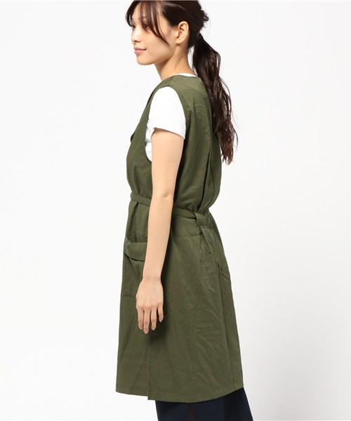 LBC（エルビーシー）の「ヴィンテージジレ（ベスト・レディース・オリーブ/モカ・MEDIUM/LARGE）」の5枚目の写真