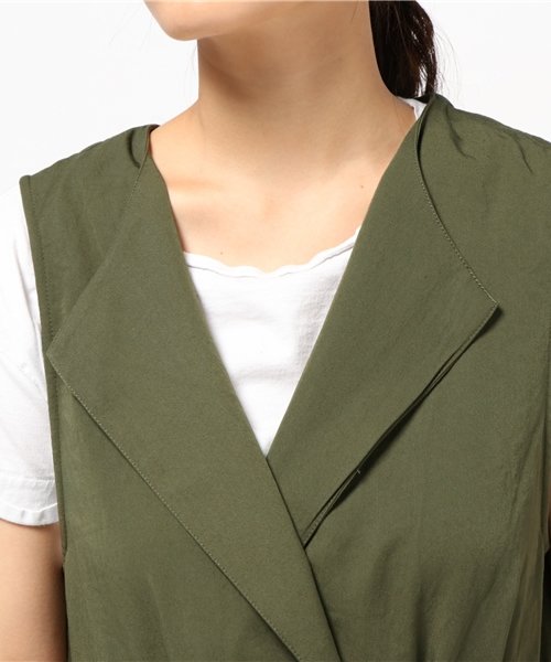 LBC（エルビーシー）の「ヴィンテージジレ（ベスト・レディース・オリーブ/モカ・MEDIUM/LARGE）」の7枚目の写真