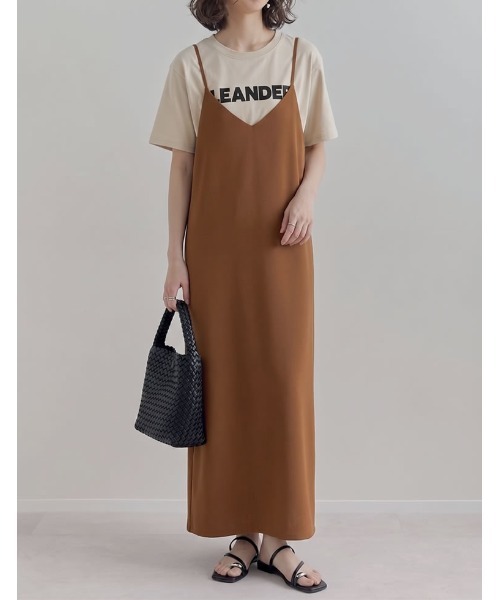 セール ジョーゼットポンチロングキャミワンピース ワンピース Re Edit リエディ のファッション通販 Zozotown