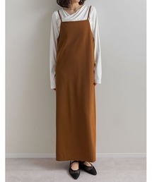 Re:EDIT（リエディ）の「[販売枚数22万枚突破][高身長/大きいサイズ有][お気に入り登録数5.2万][イージーケア]ジョーゼットポンチロングキャミワンピース（ワンピース）」