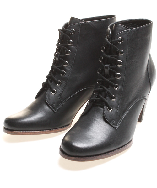 ROSE BUD(ローズバッド)の「(JEFFREY CAMPBELL)INGLES KID HEEL LACE UP BOOT(ブーツ・レディース・ブラック/ブラウン・35/36/37/38/39)」の2枚目の写真