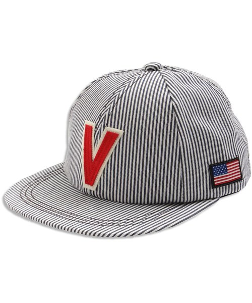 BREEZE（ブリーズ）の「ロゴフェルトキャップ（キャップ・キッズ・インディゴブルー/ストライプ/ベージュ/レッド・50/54）」の12枚目の写真