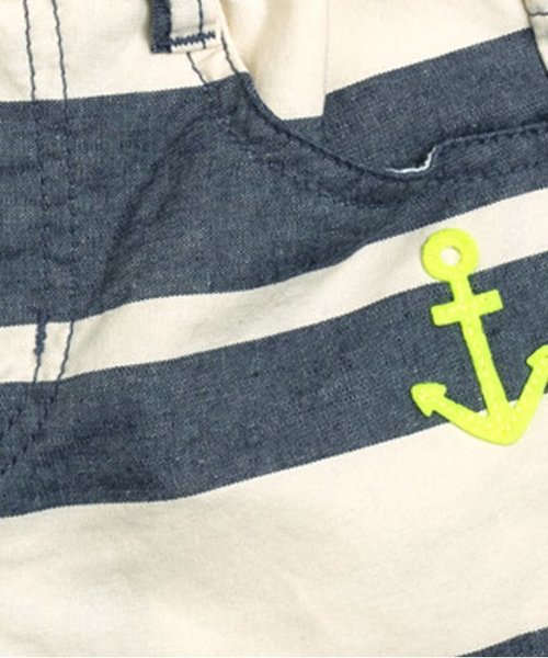 BREEZE（ブリーズ）の「太ボーダーパンツ 5分丈（その他パンツ・キッズ・ネイビー/イエロー/グリーン/レッド・100/120/95/80/90/130/110/140）」の19枚目の写真