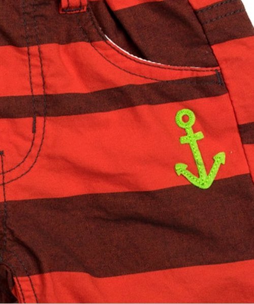 BREEZE（ブリーズ）の「太ボーダーパンツ 5分丈（その他パンツ・キッズ・ネイビー/イエロー/グリーン/レッド・100/120/95/80/90/130/110/140）」の20枚目の写真