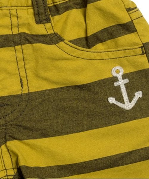 BREEZE（ブリーズ）の「太ボーダーパンツ 5分丈（その他パンツ・キッズ・ネイビー/イエロー/グリーン/レッド・100/120/95/80/90/130/110/140）」の9枚目の写真