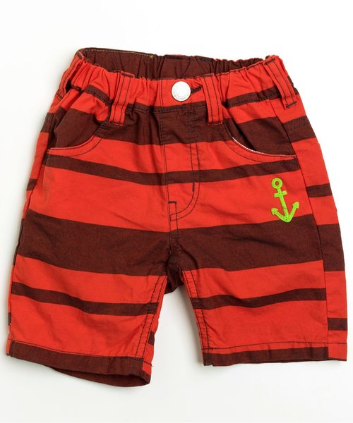 BREEZE（ブリーズ）の「太ボーダーパンツ 5分丈（その他パンツ・キッズ・ネイビー/イエロー/グリーン/レッド・100/120/95/80/90/130/110/140）」の10枚目の写真