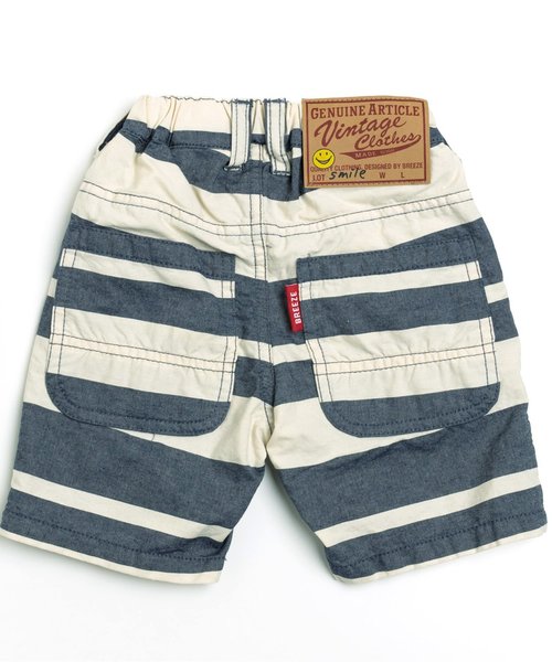 BREEZE（ブリーズ）の「太ボーダーパンツ 5分丈（その他パンツ・キッズ・ネイビー/イエロー/グリーン/レッド・100/120/95/80/90/130/110/140）」の12枚目の写真