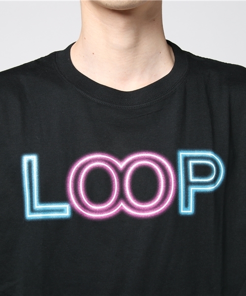 WEGO(ウィゴー)の「∴WEGO/LOOPロゴTシャツ(Tシャツ/カットソー・メンズ・ピンク/ホワイト/ブラック/サックスブルー・X-LARGE)」の7枚目の写真
