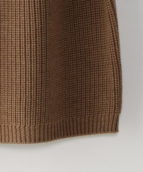 BATONER（バトナー）の「＜BATONER＞ AZE CREW KNIT/ﾆｯﾄ ◆（ニット/セーター・メンズ・ベージュ/オリーブ/ダークグレー/ブラック・1/2/3）」の16枚目の写真