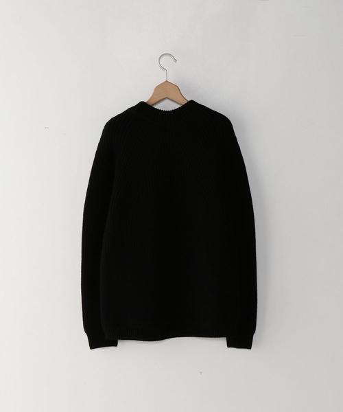 BATONER（バトナー）の「＜BATONER＞ AZE CREW KNIT/ﾆｯﾄ ◆（ニット/セーター・メンズ・ベージュ/オリーブ/ダークグレー/ブラック・1/2/3）」の18枚目の写真