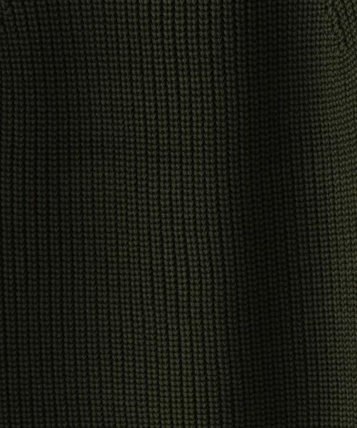 BATONER（バトナー）の「＜BATONER＞ AZE CREW KNIT/ﾆｯﾄ ◆（ニット/セーター・メンズ・ベージュ/オリーブ/ダークグレー/ブラック・1/2/3）」の11枚目の写真