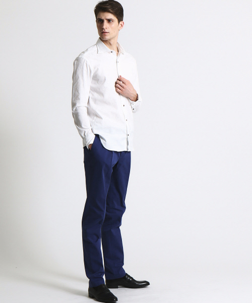 RECENCY OF MINE（リーセンシー オブ マイン）の「【Recency of Mine】ストレッチフラワージャガードシャツ（シャツ/ブラウス・メンズ・オフホワイト/ダークネイビー・48/44/50/46）」の13枚目の写真
