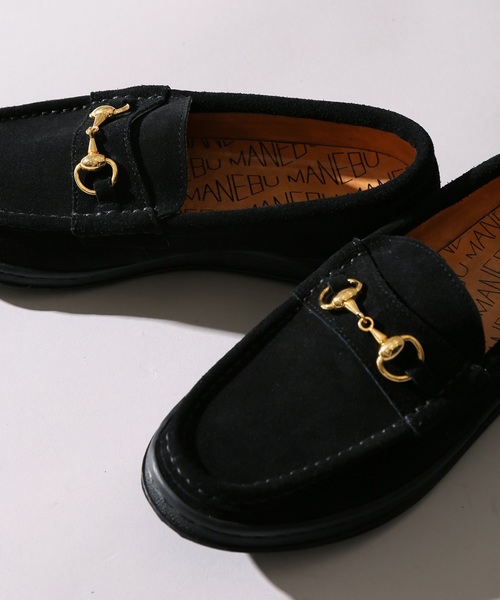 MANEBU（マネブ）の「◇MANEBU / マネブ BITCH SUEDE（ローファー・メンズ・ブラック・40/41/42）」の10枚目の写真