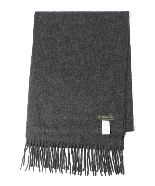 NANO universe（ナノユニバース）の「FF/ カシミアストール（マフラー・メンズ・オフホワイト/グレー/ベージュ/オレンジ/ボルドー/ブラウン/ネイビー/チャコール/ブラック・FREE）」の4枚目の写真