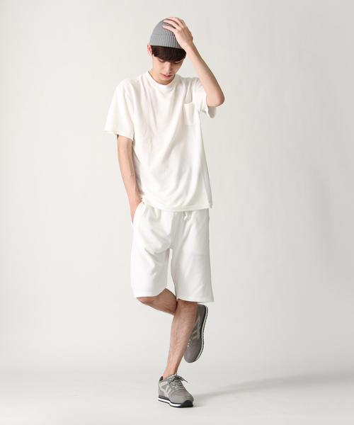 ZIP FIVE(ジップファイブ)の「T/C裏毛スウェットショーツ(スウェットパンツ・メンズ・ホワイト/ブラック/パープル/ネイビー/レッド/イエロー/ブルー/チャコール/グリーン/杢グレー・LARGE/MEDIUM/SMALL/X-LARGE)」の18枚目の写真