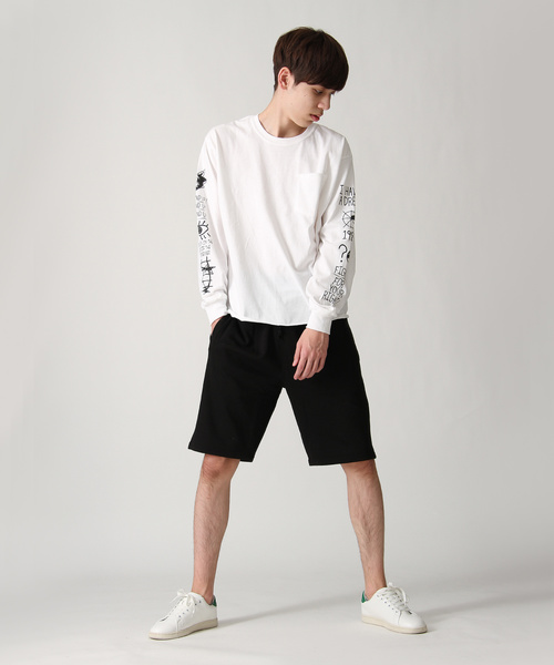 ZIP FIVE(ジップファイブ)の「T/C裏毛スウェットショーツ(スウェットパンツ・メンズ・ホワイト/ブラック/パープル/ネイビー/レッド/イエロー/ブルー/チャコール/グリーン/杢グレー・LARGE/MEDIUM/SMALL/X-LARGE)」の11枚目の写真