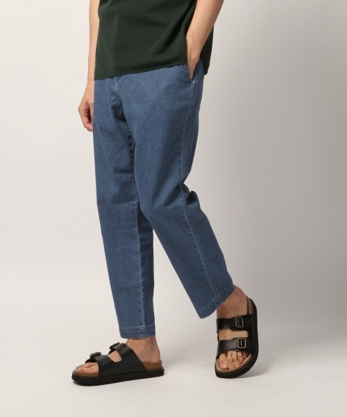 GLOBAL WORK（グローバルワーク）の「コットンリネンデニムアンクルパンツ/789039（デニムパンツ・メンズ・ネイビー/ブルー・LARGE/MEDIUM/SMALL）」の2枚目の写真