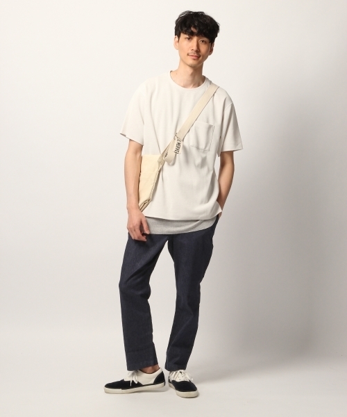 GLOBAL WORK（グローバルワーク）の「コットンリネンデニムアンクルパンツ/789039（デニムパンツ・メンズ・ネイビー/ブルー・LARGE/MEDIUM/SMALL）」の5枚目の写真