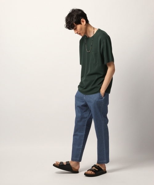 GLOBAL WORK（グローバルワーク）の「コットンリネンデニムアンクルパンツ/789039（デニムパンツ・メンズ・ネイビー/ブルー・LARGE/MEDIUM/SMALL）」の11枚目の写真