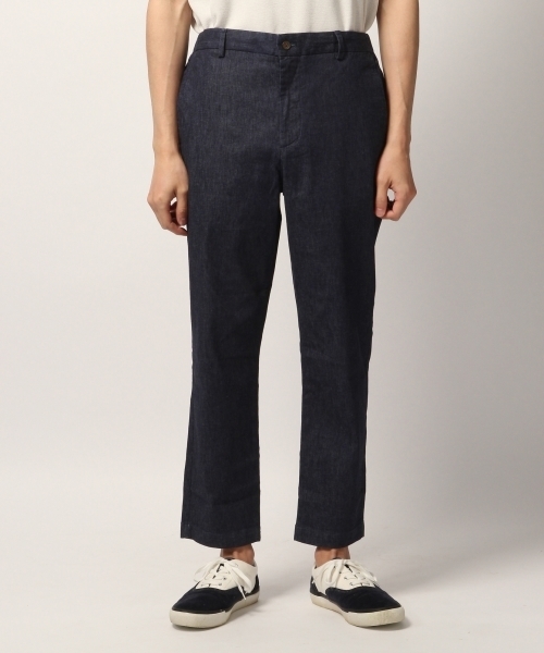 GLOBAL WORK（グローバルワーク）の「コットンリネンデニムアンクルパンツ/789039（デニムパンツ・メンズ・ネイビー/ブルー・LARGE/MEDIUM/SMALL）」の9枚目の写真