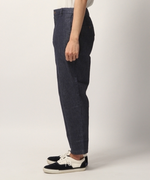 GLOBAL WORK（グローバルワーク）の「コットンリネンデニムアンクルパンツ/789039（デニムパンツ・メンズ・ネイビー/ブルー・LARGE/MEDIUM/SMALL）」の7枚目の写真