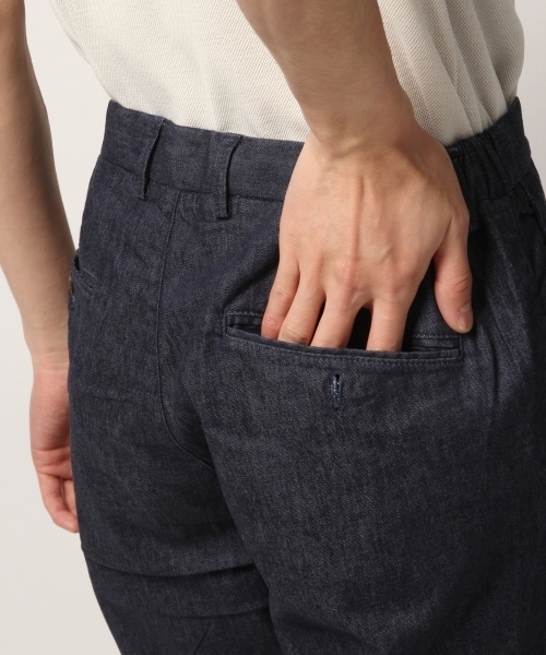 GLOBAL WORK（グローバルワーク）の「コットンリネンデニムアンクルパンツ/789039（デニムパンツ・メンズ・ネイビー/ブルー・LARGE/MEDIUM/SMALL）」の6枚目の写真