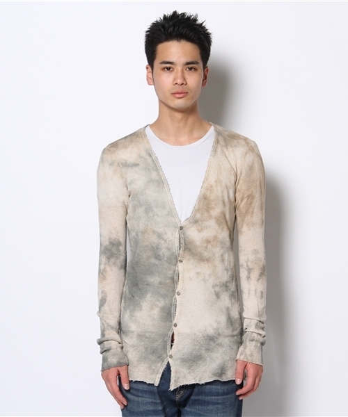 goa(ゴア)の「2色ムラ梨地 カーディガン(カーディガン/ボレロ・メンズ・ブラック/モカ/ベージュ・FREE)」の4枚目の写真