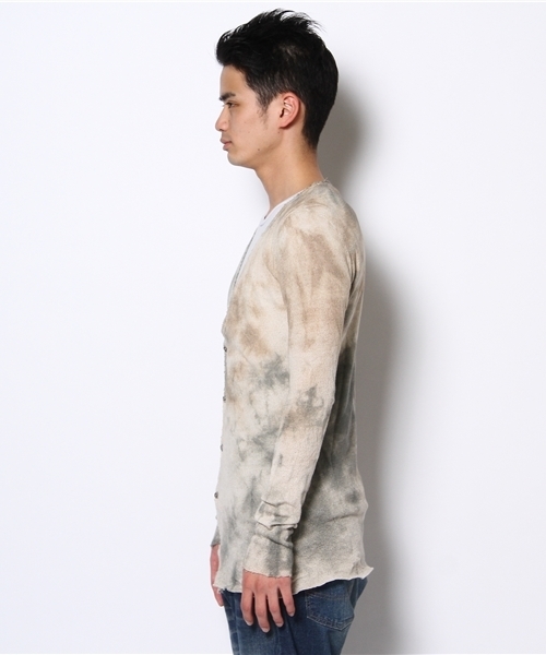 goa(ゴア)の「2色ムラ梨地 カーディガン(カーディガン/ボレロ・メンズ・ブラック/モカ/ベージュ・FREE)」の5枚目の写真