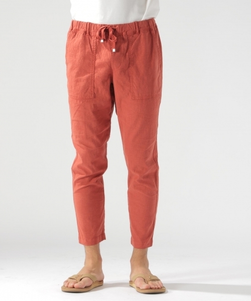 BAYFLOW（ベイフロー）の「リネンストレッチアンクルパンツ（その他パンツ・メンズ・ベージュ/オレンジ/ネイビー/ブルー・MEDIUM/LARGE/SMALL）」の11枚目の写真