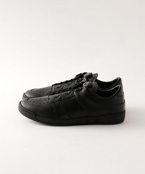 STEVEN ALAN, Men's Black Pebble Grain Leather Shoes, Journey